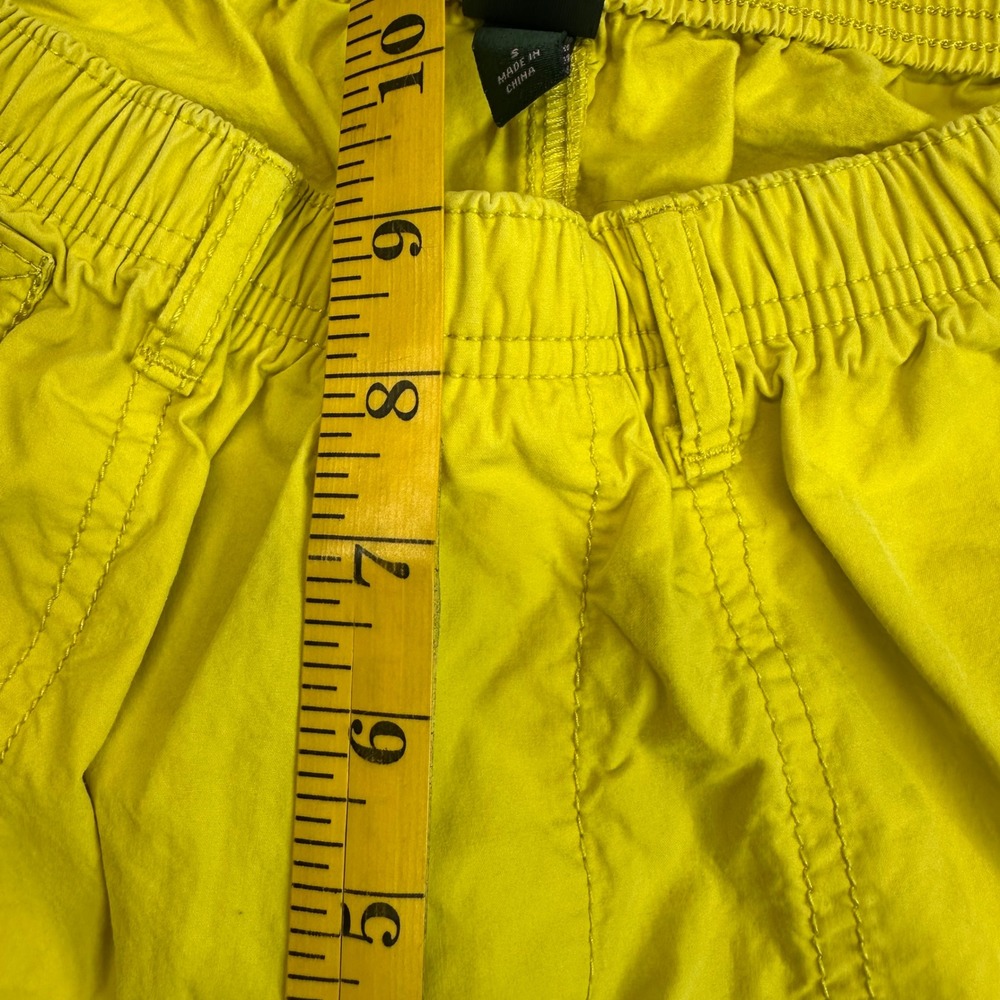 Wild Fable Yellow Wide Leg Cargo Utility Pants Womens Small D-Ring Straps Baggy - Picture 7 of 11